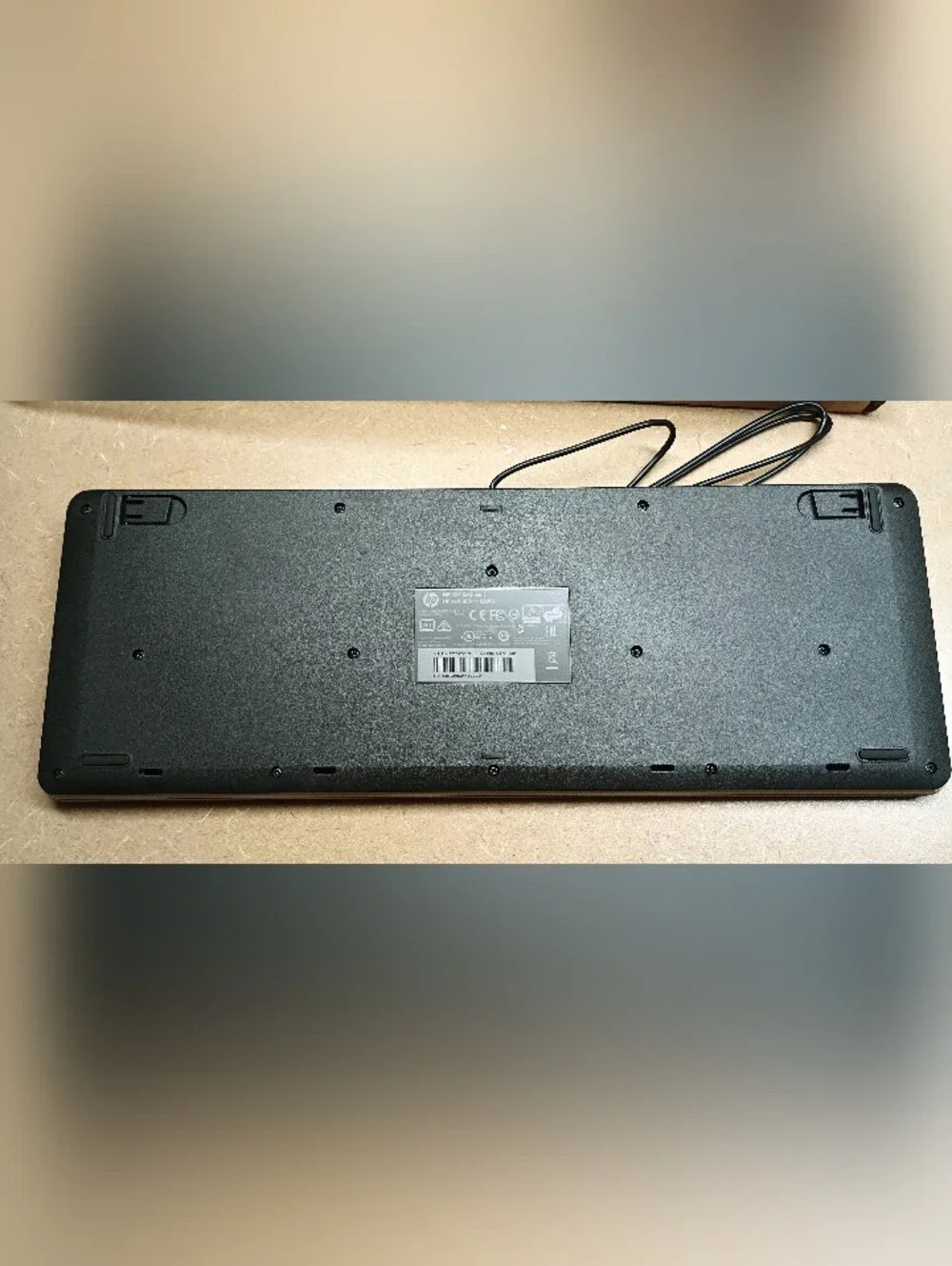 HP Black USB Wired Full-Size Keyboard with Number Pad